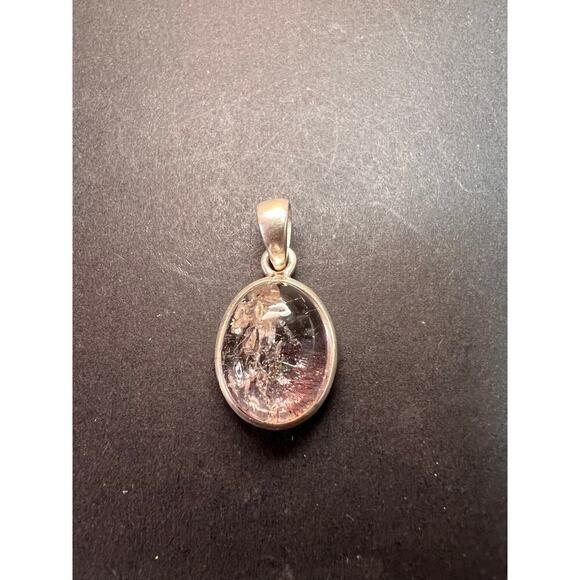 NEW Lepidocrocite super 7 sterling silver oval pendant 4.13 grams - Picture 3 of 10